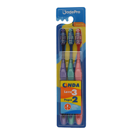 Escova Dental Jadepro Onda Macia Leve 3 pague 2